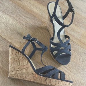 strappy denim Jessica Simpson heels